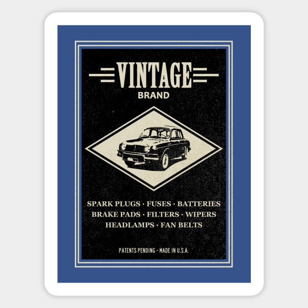 Vintage Brand Auto Parts Sticker by GloopTrekker